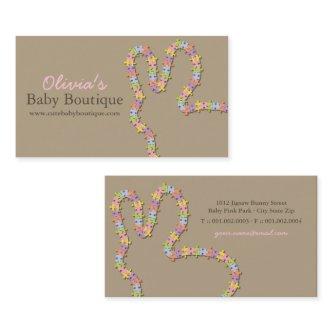 Whimsical Jigsaw Puzzle Pastel Pink Baby Bunny