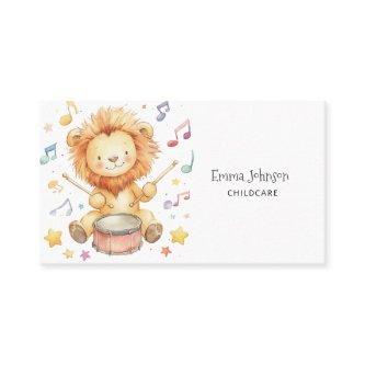 Whimsical Lion Cub Childcare