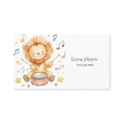 Whimsical Lion Cub Childcare