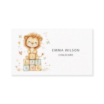 Whimsical Lion Cub Childcare