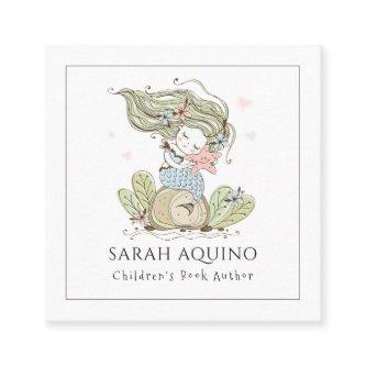 Whimsical Mermaid Children's Book Author  Square B Square