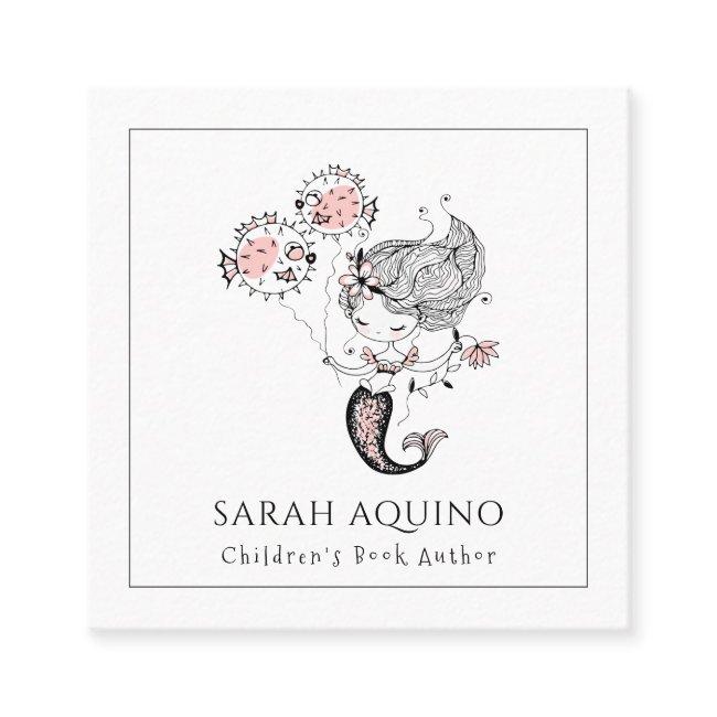 Whimsical Mermaid Children's Book Author Square