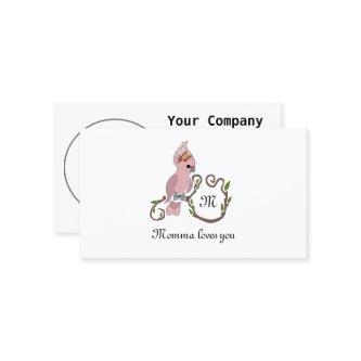 Whimsical Pink Cockatoo Monogram
