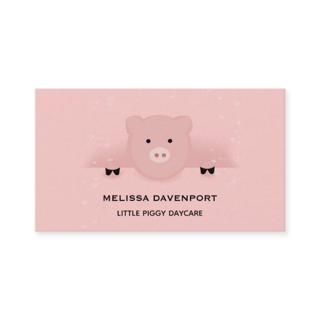 Whimsical Pink Pig