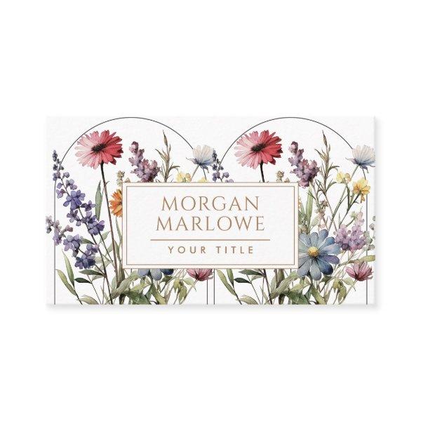 Whimsical Pink Purple Cute Boho Floral Wildflowers