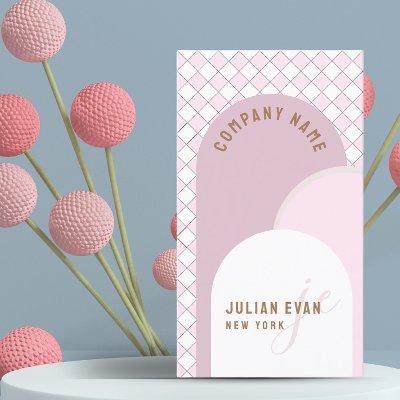Whimsical Retro Arch Dusty Pink