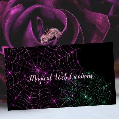 Whimsical Spider Web Pet Shop Breeder Service