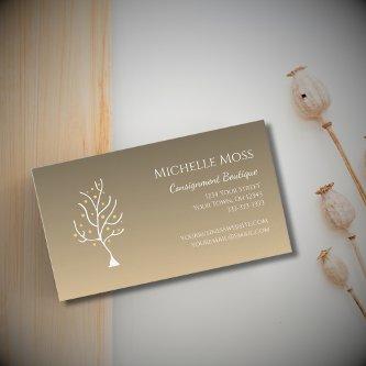 Whimsical Tree of Life Trendy Unique Gold