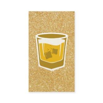 Whisky Glass | Gold Glitter