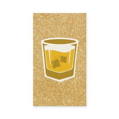 Whisky Glass | Gold Glitter
