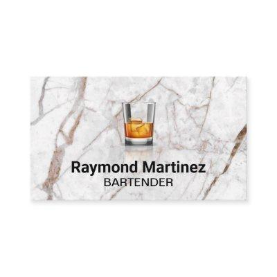Whisky Glass | White Marble