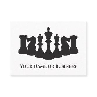 White and Black Chess Pieces Classic