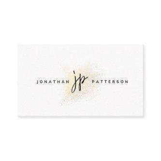 White and gold minimalist