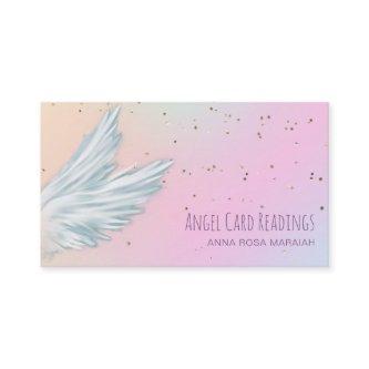 *~* White Angel Wings Starry Pastel Rainbow