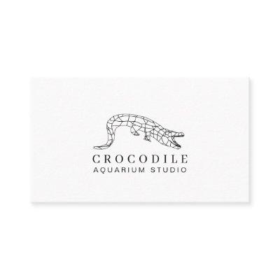 White Aquarium Crocodile Alligator