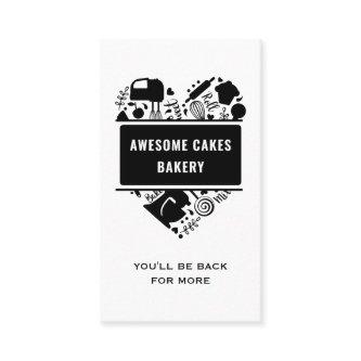White Black Baker Bakery Cakes Cookies Pastry Chef