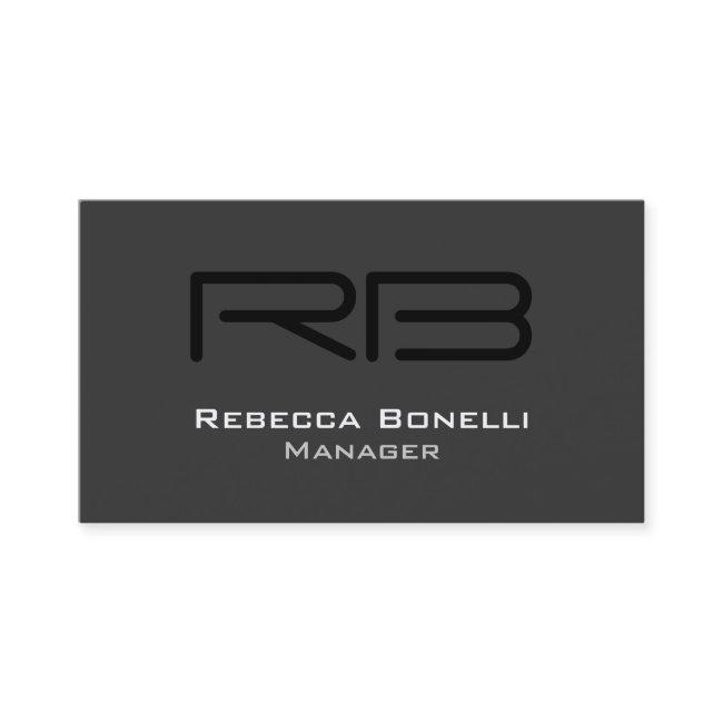 White Black Gray Monogram Manager