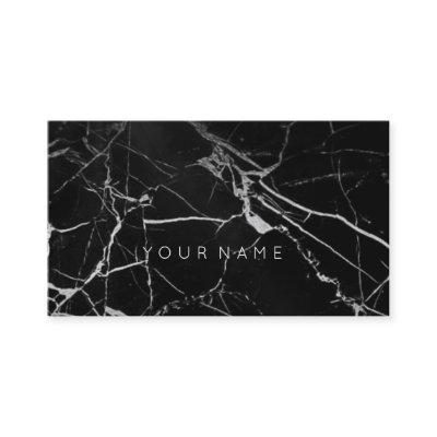 White Black Grungy  Marble Vip