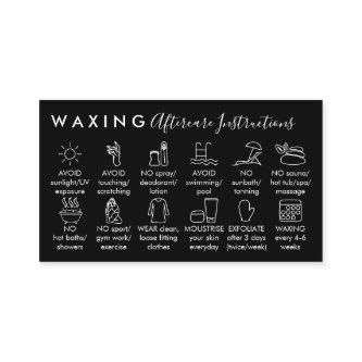 White Black Waxing aftercare twelve advices