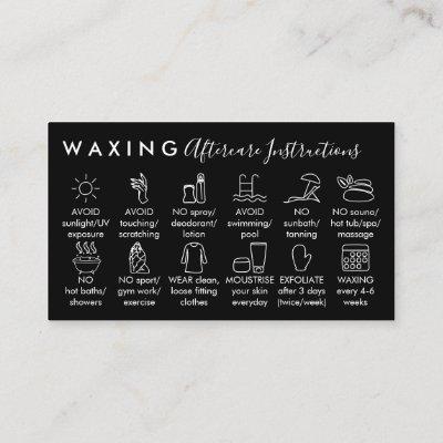 White Black Waxing aftercare twelve advices