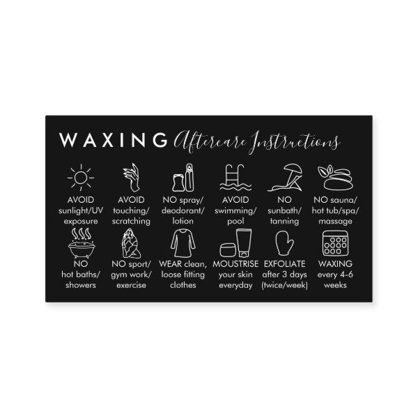 White Black Waxing aftercare twelve advices