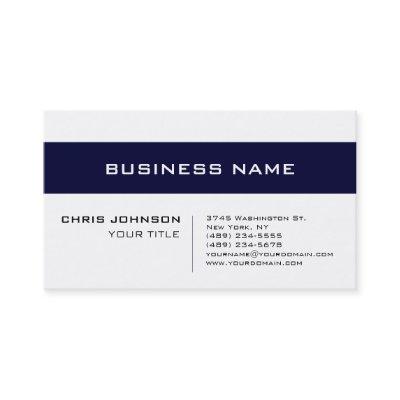 White Blue Contemporary Consultant