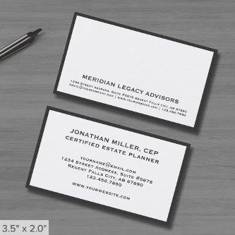 White  with Gray Border