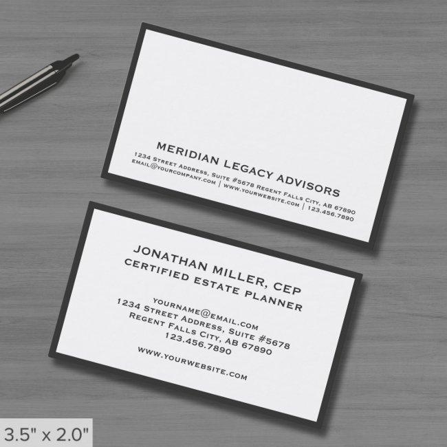 White with Gray Border