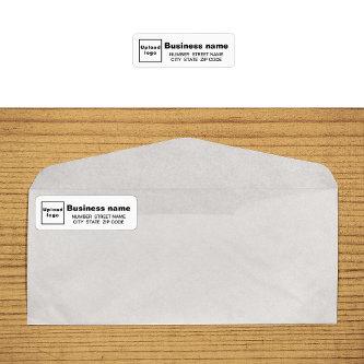 White Business Return Address Label