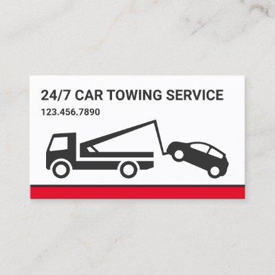 White Car Towing Service Tow Truck