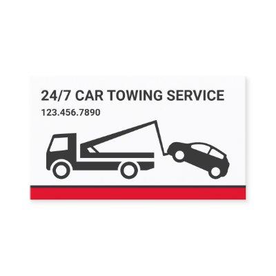 White Car Towing Service Tow Truck