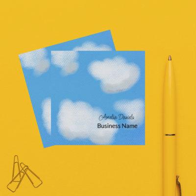 White Clouds on Blue Sky