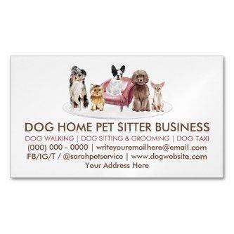White Dog Behaviorist Home Pet Hotel  Magnet