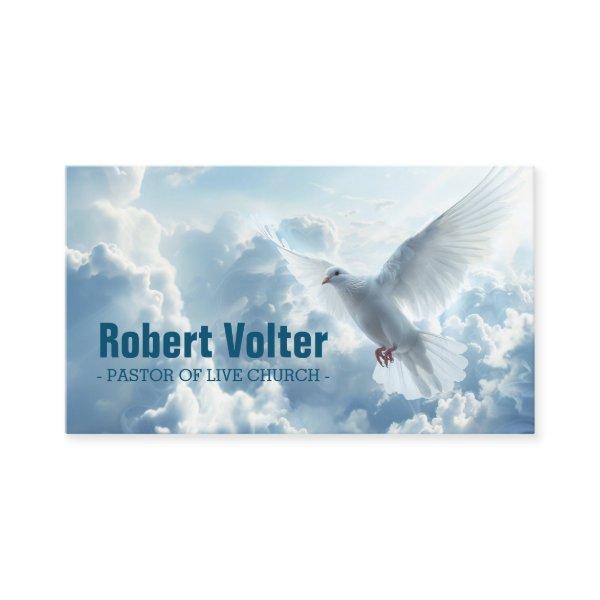 White Dove in the Blue Sky Christianity Pastor