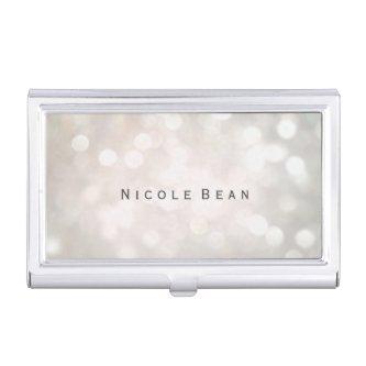 White Glamour Bokeh Lights  Holder