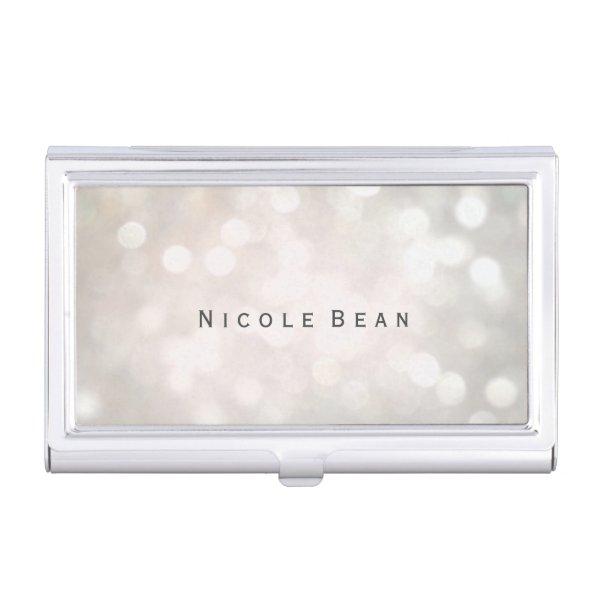 White Glamour Bokeh Lights  Holder
