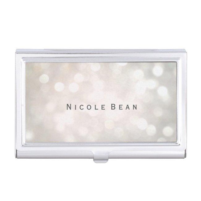 White Glamour Bokeh Lights Holder