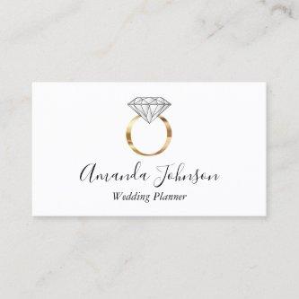 White Gold Diamond Ring Wedding Planner Custom