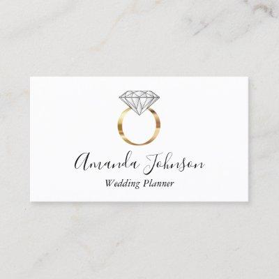 White Gold Diamond Ring Wedding Planner Custom