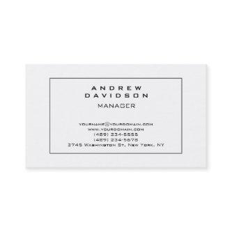 White Gray Border Pattern Plain