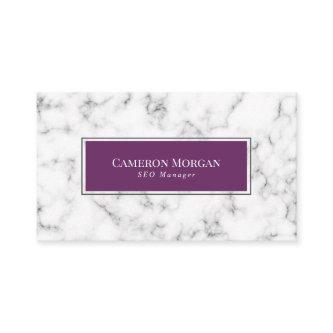 White Gray Grape Purple Marble