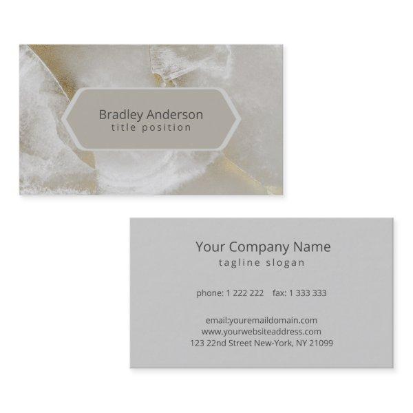 White & Gray Marble with Gold
