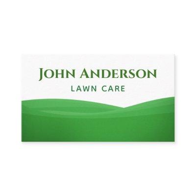 White & Green Grass Lawn Care Yard Work Minimal