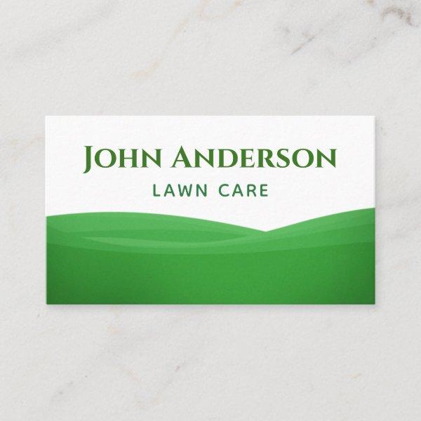 White & Green Grass Lawn Care Yard Work Minimal