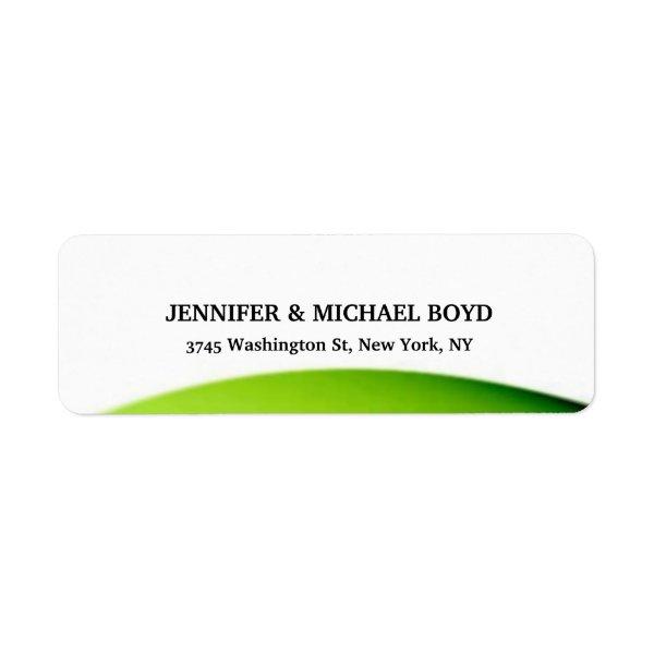 White Green Retro Style Classical Family Sheet Label