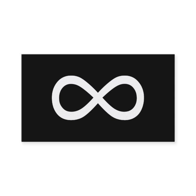 White Infinity Symbol