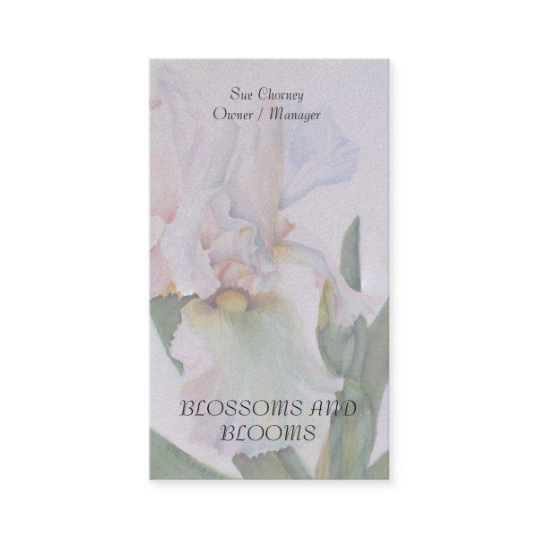 WHITE IRIS WATERCOLOR FLOWER