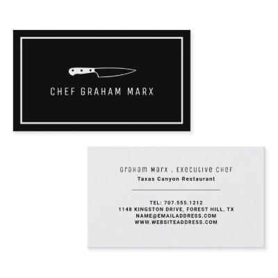 White Knife, Modern Gourmet, Chef, Cooking