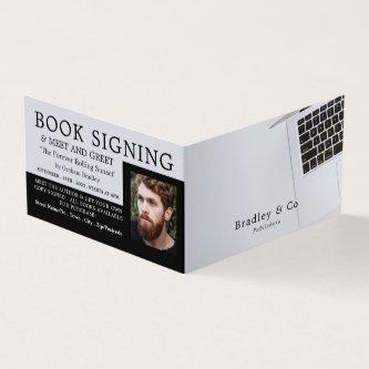 White Laptop, Publisher, Writer Book Signing