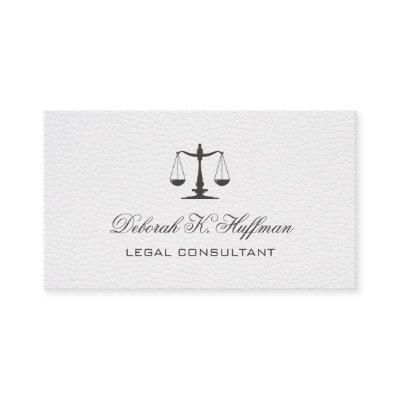 White leather feminine Legal Justice Scale
